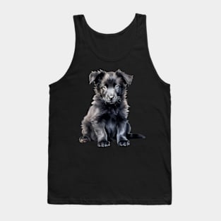 Puppy Belgian Sheepdog Tank Top